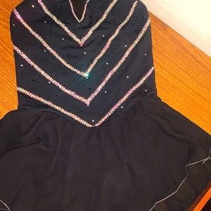 Figure skating dress Swarovski crystals
